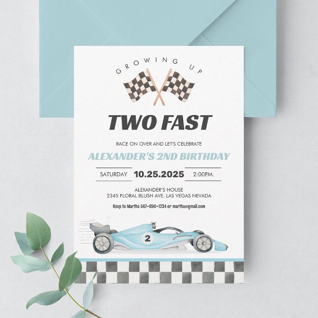 Invitación al 2do Cumpleaños de Dos Autos de Carre (Subido por el creador)