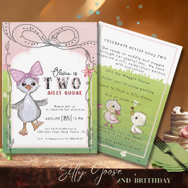 Invitación al 2do Cumpleaños de Dos Tontos Gansos