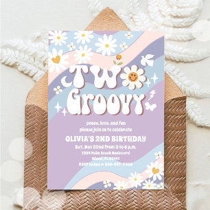 Invitación al 2do Cumpleaños de Groovy Daisy