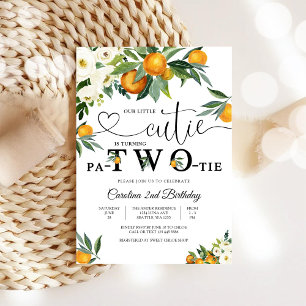 Invitación al 2do Cumpleaños de Little Cutie Citru