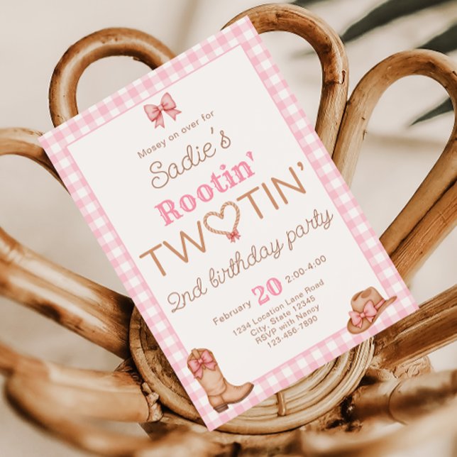 Invitación al 2do Cumpleaños de Rootin Twotin Rode (Subido por el creador)