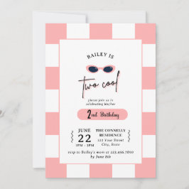 Invitación al 2do cumpleaños de Too Cool
