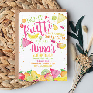 Invitación al 2do Cumpleaños de Twotti Frutti