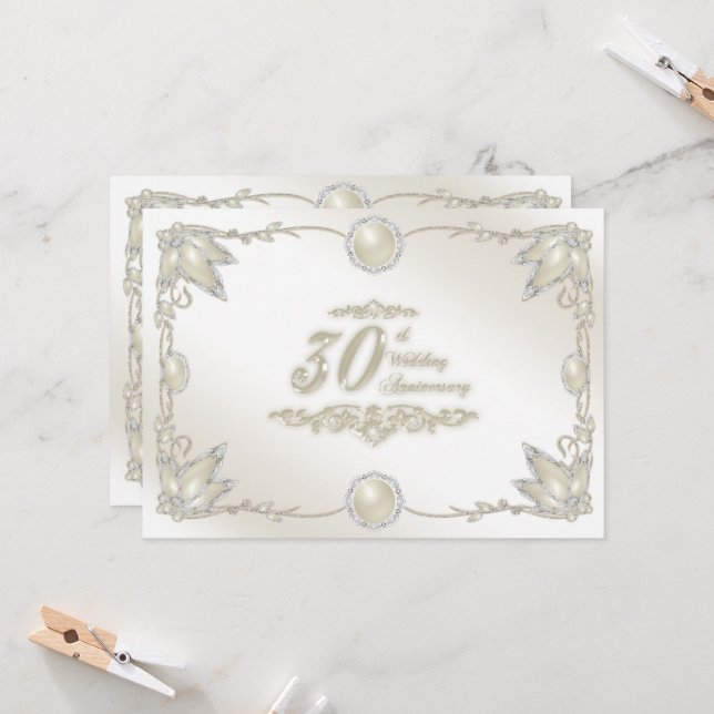 Invitación al 30º Aniversario de Boda (Anverso/Reverso In Situ)