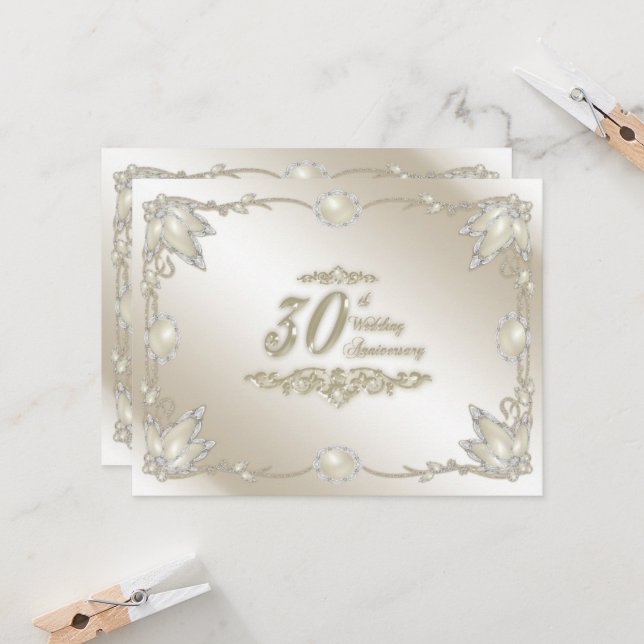 Invitación al 30º Aniversario de Boda (Anverso/Reverso In Situ)
