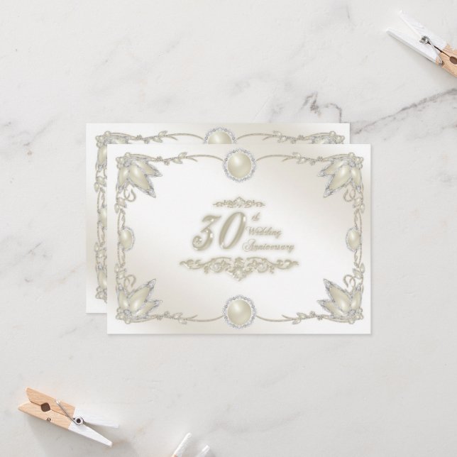 Invitación al 30º Aniversario de Boda (Anverso/Reverso In Situ)
