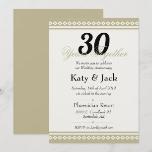 Invitación al 30 Aniversario de Boda