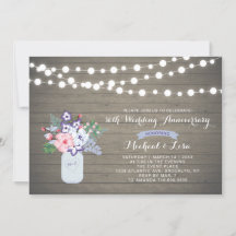 Invitación al 30° Aniversario de Rustic Wood