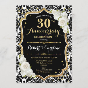 Invitación al 30 aniversario - Oro Blanco Negro