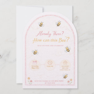 Invitación al 3er cumpleaños de "Abejorro"
