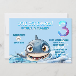 Invitación al 3er Cumpleaños de Shark | Vamos a se