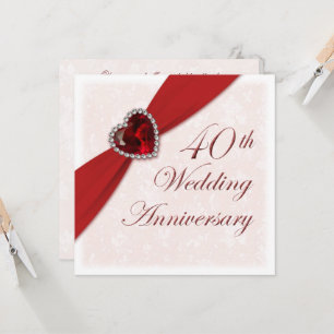Invitación al 40º Aniversario de Boda de Damasco