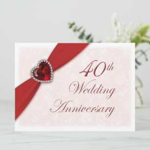 Invitación al 40º Aniversario de Boda de Damasco