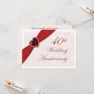 Invitación al 40º Aniversario de Boda de Damasco