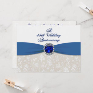Invitación al 45º aniversario del Boda de Damask
