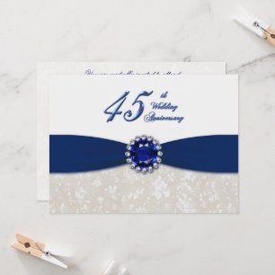 Invitación al 45º aniversario del Boda de Damask