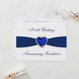 Invitación al 45° aniversario del Boda de Damask s