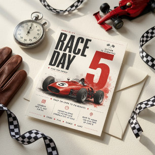 Invitación al 5º cumpleaños del día de la carrera
