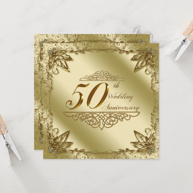 Invitación al 50º Aniversario de Boda (Anverso/Reverso In Situ)