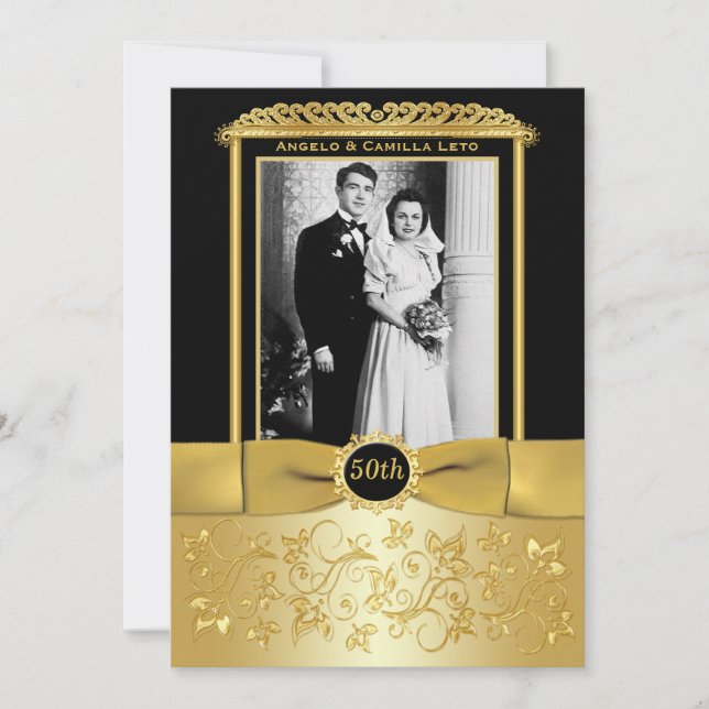 Invitación al 50º Aniversario de Boda (Anverso)