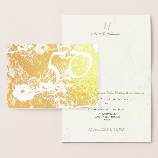 Invitación al 50º Aniversario de Bodas de Oro (Demostración)