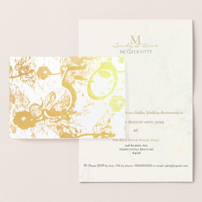 Invitación al 50º Aniversario de Bodas de Oro (Demostración)