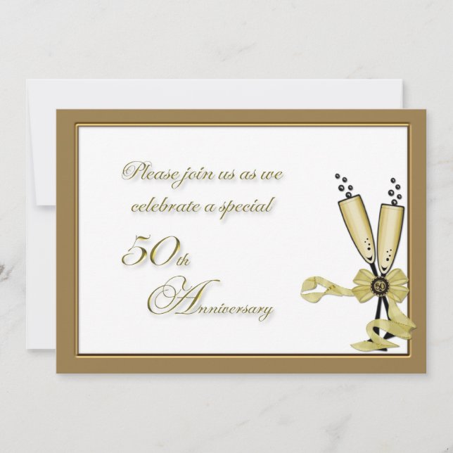 Invitación al 50º aniversario de Champagne (Anverso)