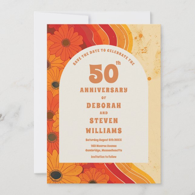 Invitación al 50º aniversario del Boda de los años (Anverso)