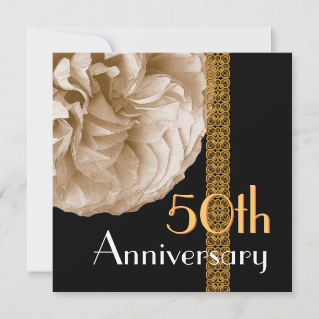 Invitación al 50º aniversario - Rosa ORO (Anverso)