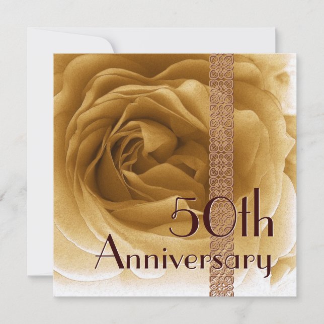 Invitación al 50º aniversario - Rosa ORO (Anverso)