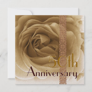 Invitación al 50º aniversario - Rosa ORO