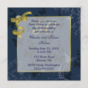 Invitación al 50° Aniversario Boda de Blue & Gold