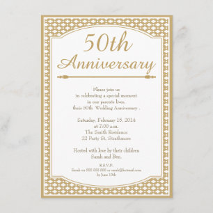 Invitación al 50 Aniversario de Boda