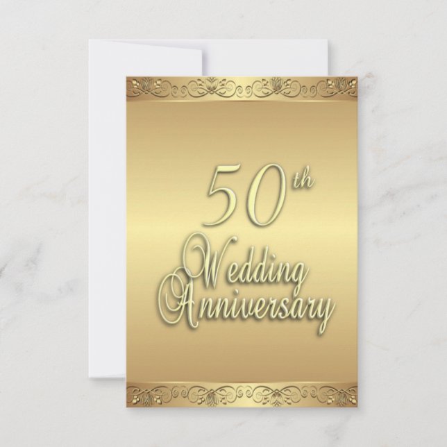 Invitación al 50 Aniversario de Boda (Anverso)