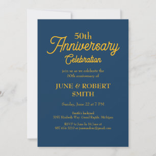 Invitación al 50° aniversario de la boda