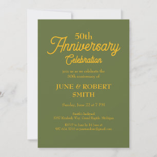 Invitación al 50° aniversario de la boda