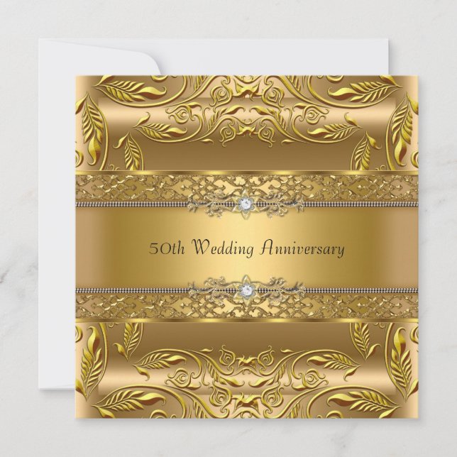 Invitación al 50 aniversario de la Hoja de Oro de  (Anverso)