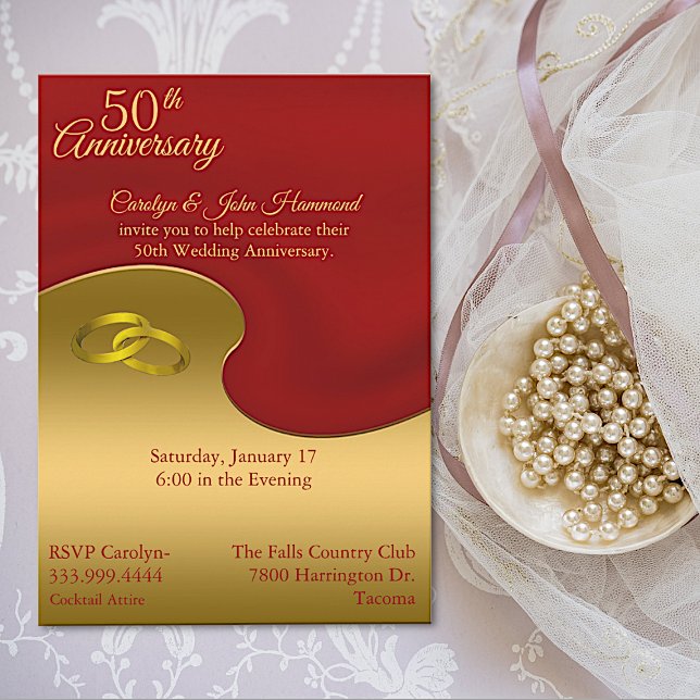 Invitación al 50° aniversario de Red & Gold (Subido por el creador)