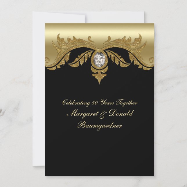 Invitación al 50° Aniversario del Boda de Oro de l (Anverso)