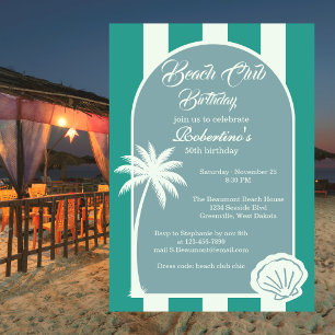 Invitación al 50 cumpleaños del Chic Coastal Strip