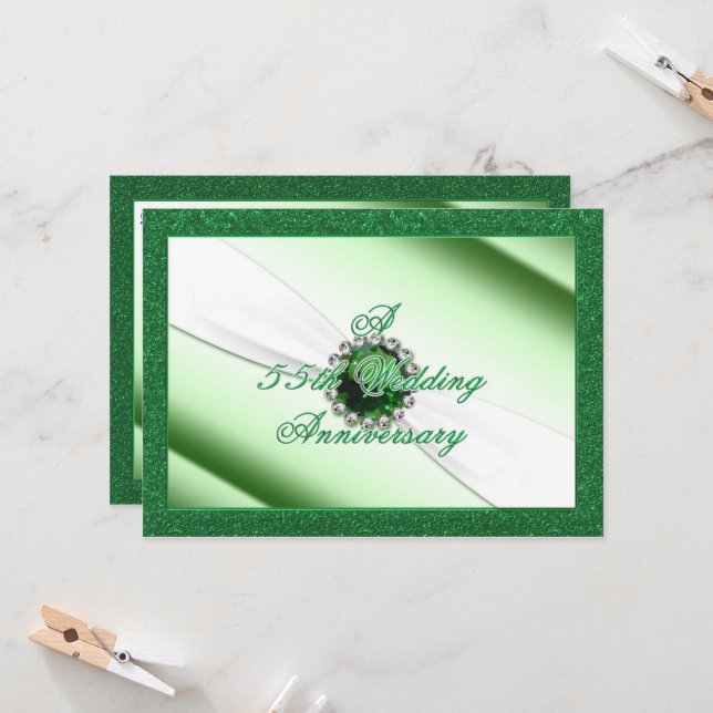 Invitación al 55º Aniversario de Boda (Anverso/Reverso In Situ)