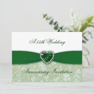 Invitación al 55º aniversario del Boda de Damask