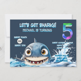 Invitación al 5to Cumpleaños de Shark | Vamos a se