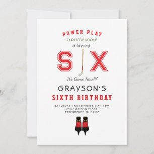 Invitación al 6º cumpleaños de Hockey Helado II