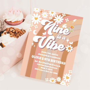 Invitación al 9º Cumpleaños de Retro Daisy