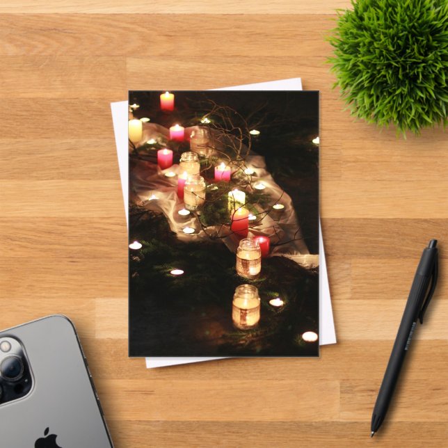 Invitación al acrílico ritual de la velas personal (Insitu (Tarjeta de Invitación))