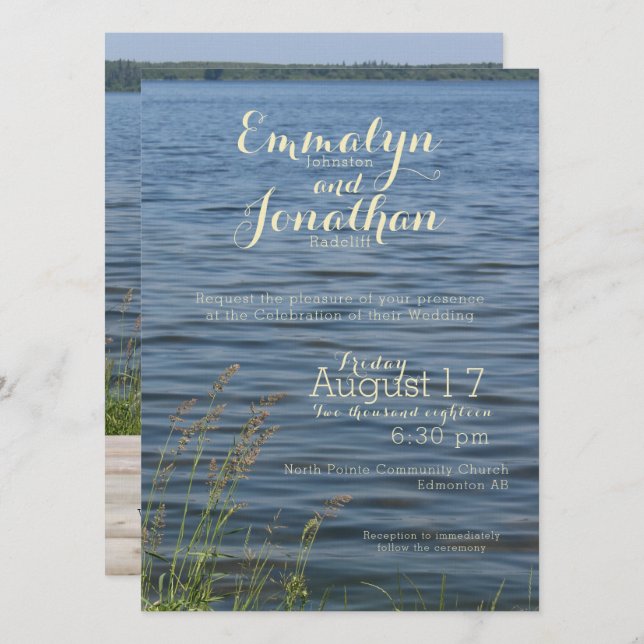 Invitación al agua del lago (Anverso / Reverso)