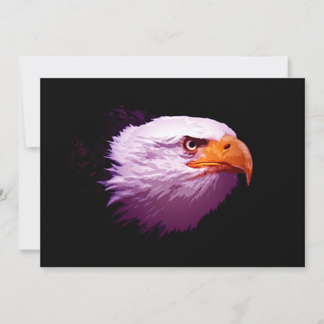 Invitación al águila norteamericana calva - Águila (Anverso)