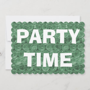 Invitación al ajuste de burbujas verdes
