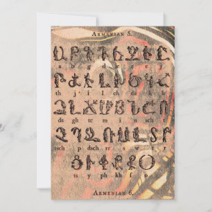 Invitación al alfabeto armenio
